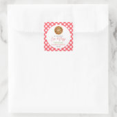 Alles wat je nodig hebt is liefde en pizza koppels vierkante sticker (Tas)