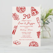 Alles wat je nodig hebt is liefde en pizza proefav kaart (Staand voorkant)