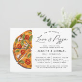 Alles wat je nodig hebt is liefde en pizza repetit kaart (Staand voorkant)