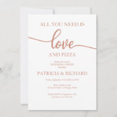 Alles wat je nodig hebt is liefde en Pizza repetit Kaart (Voorkant)