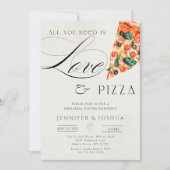 Alles wat je nodig hebt is liefde en pizza repetit kaart (Voorkant)