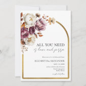 Alles wat je nodig hebt is liefde en pizza repetit kaart (Voorkant)