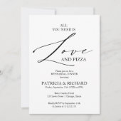 Alles wat je nodig hebt is liefde en Pizza repetit Kaart (Voorkant)