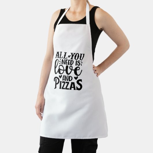 Alles wat je nodig hebt is liefde en pizza schort (Insitu)