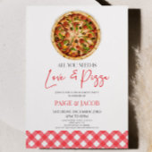 Alles wat je nodig hebt is liefde en pizza verlovi kaart