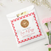 Alles wat je nodig hebt is Liefde en Pizza Vrijgez Bedankzakje (Gezegeld)