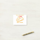 Alles wat je nodig hebt is liefde en taco's post-it® notes (Op bureau)