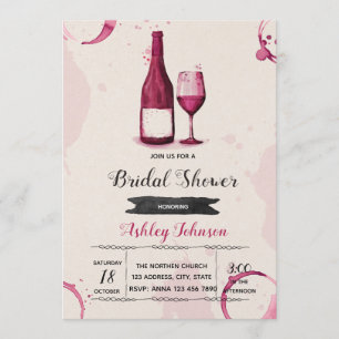 Alles wat je nodig hebt is liefde en wijn uitnodig kaart