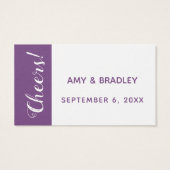 Alles wat je nodig hebt is liefde, grappige Drink  Visitekaartje (Achterkant)