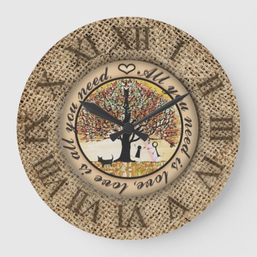 Alles wat je nodig hebt is liefde grote klok (Voorkant)