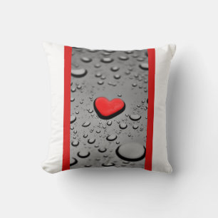 Alles wat je nodig hebt is liefde - Heart Raindrop Kussen