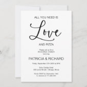 Alles wat je nodig hebt is liefde kalligrafie repe kaart (Voorkant)