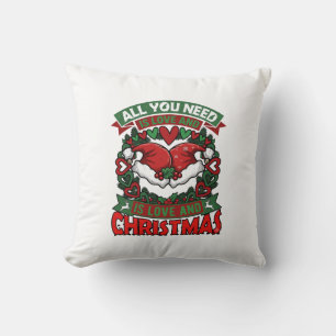 Alles wat je nodig hebt is liefde Kerstmis Kerstma Kussen