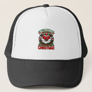 Alles wat je nodig hebt is liefde Kerstmis Kerstma Trucker Pet