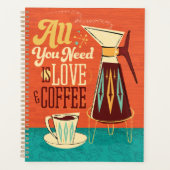 Alles wat je nodig hebt is liefde + koffie kalende planner (Voorkant)