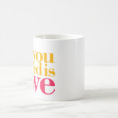 Alles wat je nodig hebt is liefde koffiemok (Center)