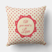 Alles wat je nodig hebt is liefde kussen (Achterkant)