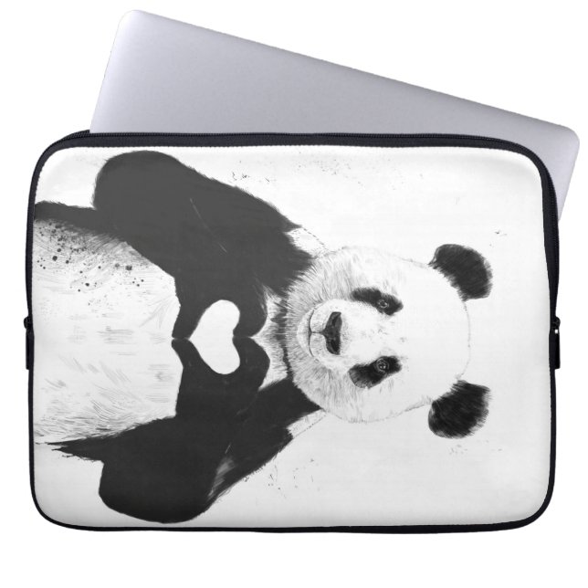Alles wat je nodig hebt is liefde laptop sleeve (Voorkant)