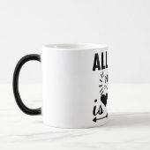 alles wat je nodig hebt is liefde magische mok (Links)