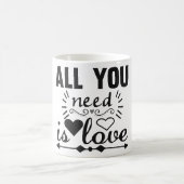 alles wat je nodig hebt is liefde magische mok (Center)