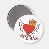 Alles wat je nodig hebt is liefde magneet (Voorkant / Achterkant)
