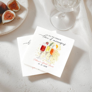 Alles wat je nodig hebt is Liefde & Mimosas Bruids Servet