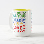 Alles wat je nodig hebt is Liefde mok (Voorkant links)