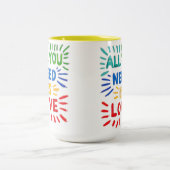 Alles wat je nodig hebt is Liefde mok (Center)