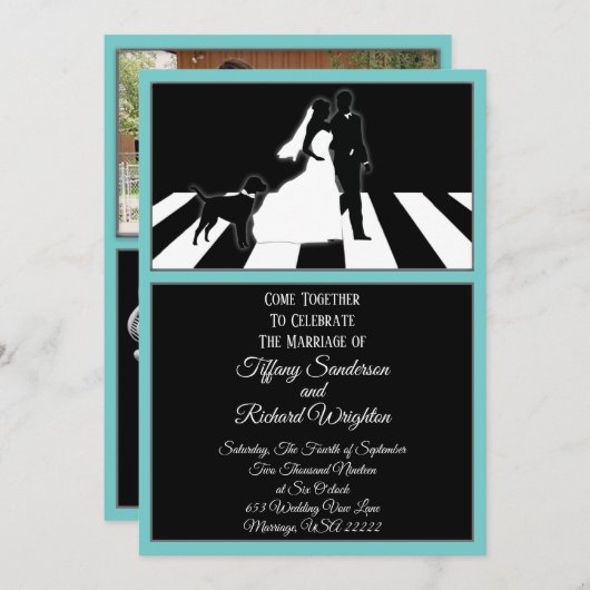 Alles wat je nodig hebt is liefde muziek hond brui kaart (Voorkant / Achterkant)