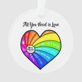 Alles wat je nodig hebt is Liefde Ornament