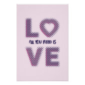 Alles wat je nodig hebt is liefde. perfect poster (Voorkant)