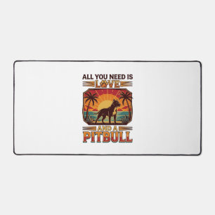 Alles wat je nodig hebt is liefde Pitbull-hond Zon Bureaumat