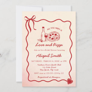 ALLES WAT JE NODIG HEBT IS LIEFDE & PIZZA BRUIDJES KAART