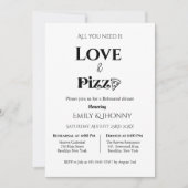 Alles wat je nodig hebt is liefde & Pizza repetiti Kaart (Voorkant)