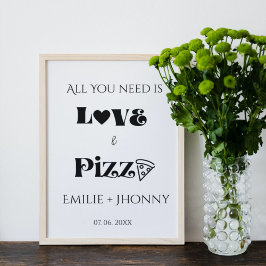 Alles wat je nodig hebt is liefde & Pizza repetiti Poster