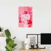 Alles wat je nodig hebt is liefde poster (Thuiskantoor)