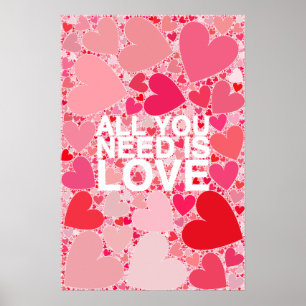 Alles wat je nodig hebt is liefde poster