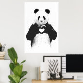 Alles wat je nodig hebt is liefde poster (Thuiskantoor)