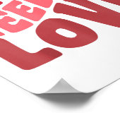 Alles wat je nodig hebt is liefde retro stijl Vale Poster (Hoek)