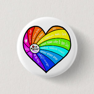 Alles wat je nodig hebt is Liefde Ronde Button 3,2 Cm