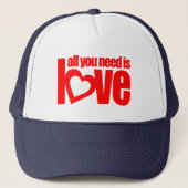 alles wat je nodig hebt is liefde rood pet / pet (Voorkant)