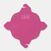 Alles wat je nodig hebt is liefde roze Valentijn t Bedankdoosjes (Uitgevouwen)