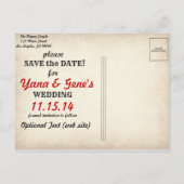 Alles wat je nodig hebt is LIEFDE Save the Date Br Aankondigingskaart (Achterkant)