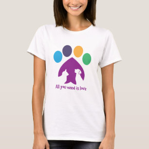 Alles wat je nodig hebt is liefde t-shirt