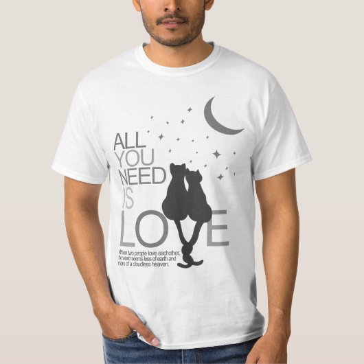 Alles wat je nodig hebt is liefde (t-shirt) t-shirt (Voorkant)