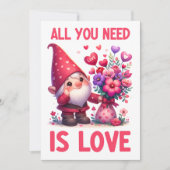 Alles wat je nodig hebt is liefde - Valentijnsdag Bedankkaart (Voorkant)