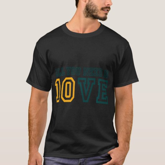 Alles wat je nodig hebt is liefde Valentijnsdag Fo T-shirt (Voorkant)
