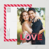 Alles wat je nodig hebt is liefde Valentijnsdag po Feestdagenkaart (Voorkant / Achterkant)