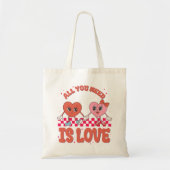 Alles wat je nodig hebt is liefde, Valentijnsdag Tote Bag (Voorkant)