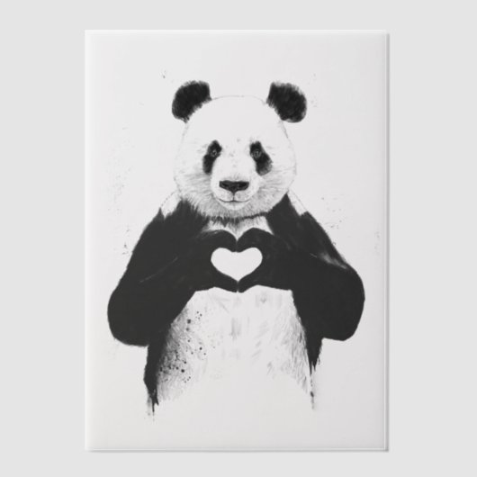 Alles wat je nodig hebt is liefde vellum uitnodigingen (Voorkant)